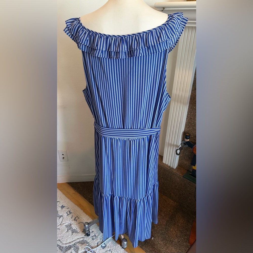 MICHAEL KORS Railroad Ruffle Dress, Size 3x NWOT - Picture 6 of 10